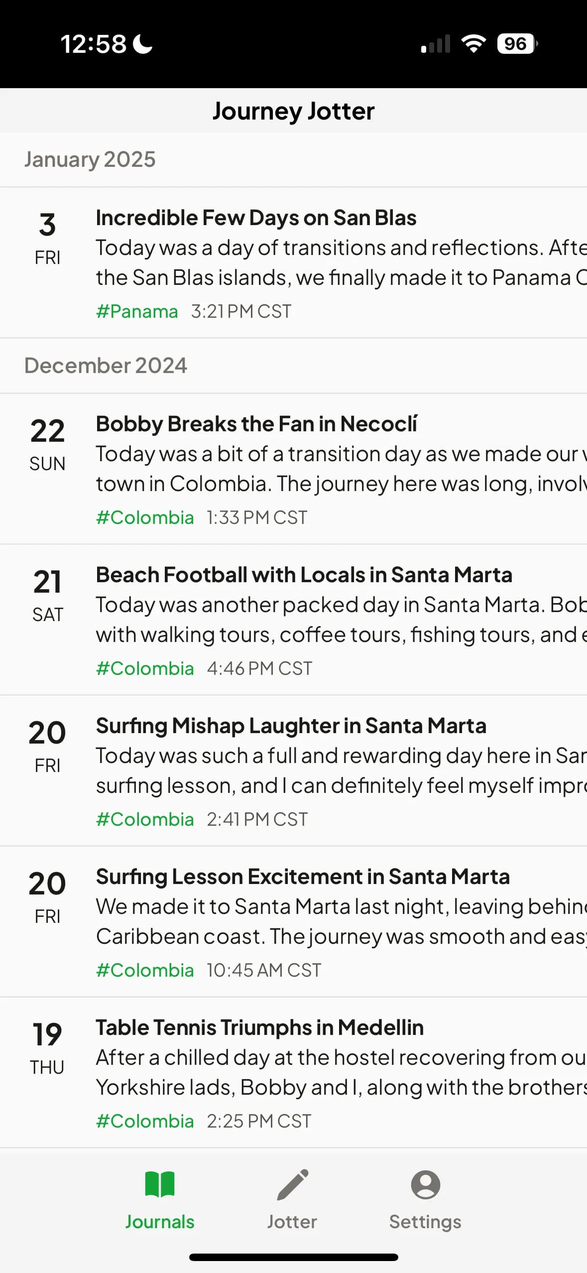 Journey Jotter App